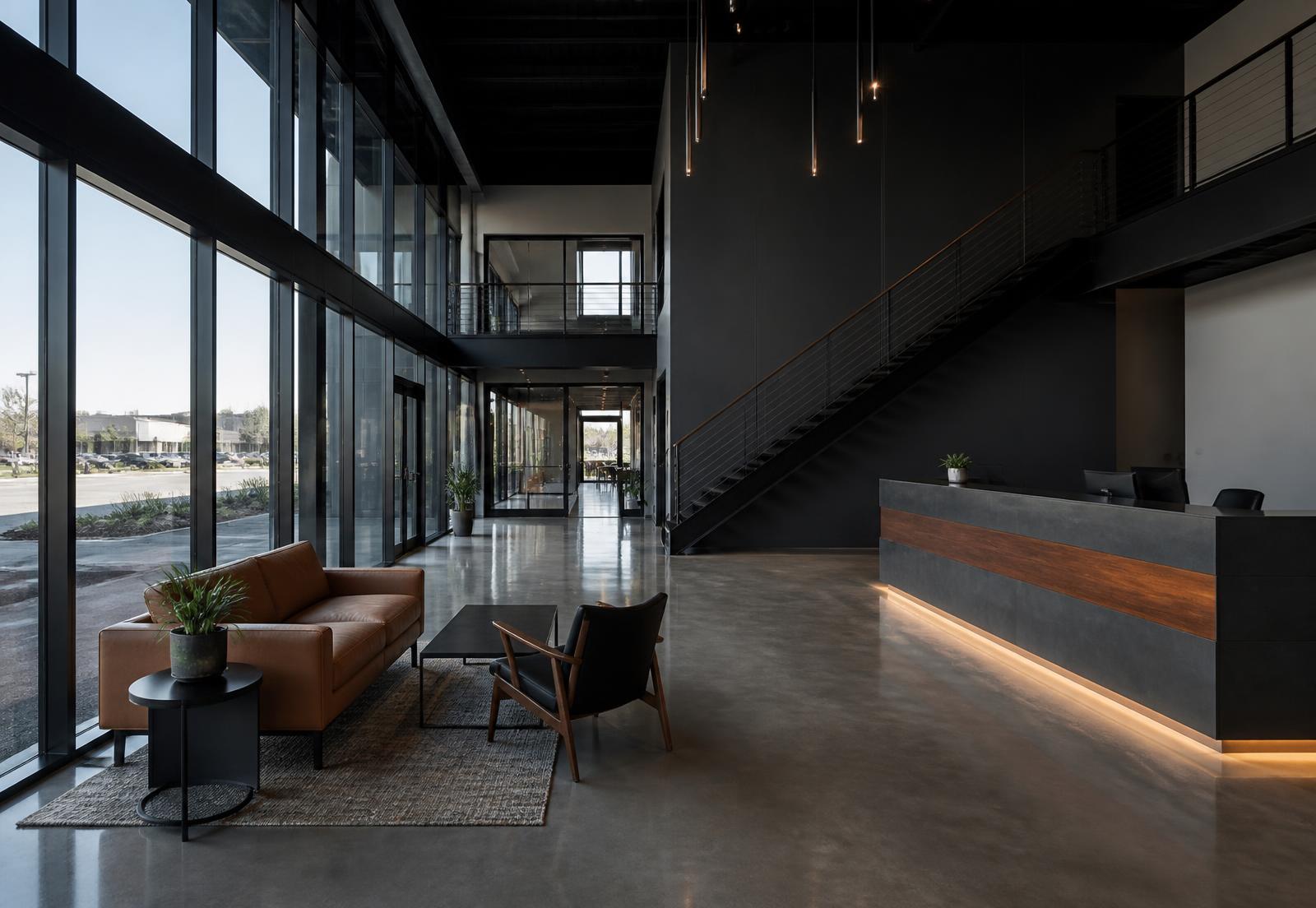 Finished commercial interior